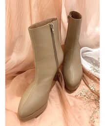 RESEXXY | フェイクレザーショートブーツ(ブーツ)