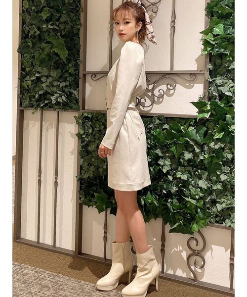 RESEXXY（リゼクシー）の「フェイクレザーショートブーツ（ブーツ・レディース・ブラック/アイボリー/モカ・SMALL/MEDIUM/LARGE）」の9枚目の写真