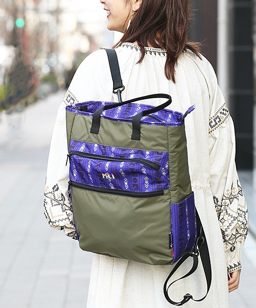 MEI(メイ)の「MEIト-トリュック(トートバッグ・レディース・キャメル/カーキ・FREE)」の1枚目の写真