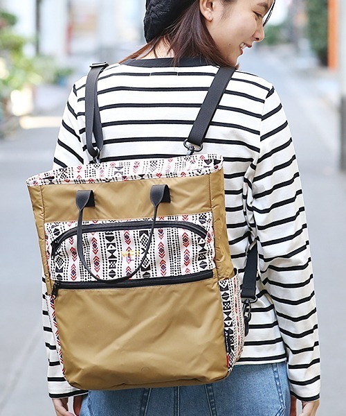 MEI(メイ)の「MEIト-トリュック(トートバッグ・レディース・キャメル/カーキ・FREE)」の4枚目の写真