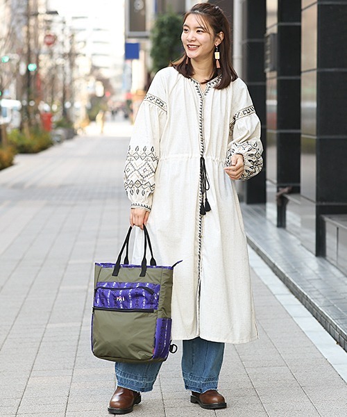 MEI(メイ)の「MEIト-トリュック(トートバッグ・レディース・キャメル/カーキ・FREE)」の9枚目の写真