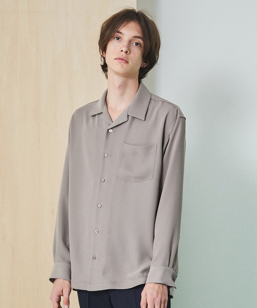 UNITED TOKYO クールドライ　ロングスリーブシャツ　グレージュ　03 UNITED TOKYO シャツ COLD DRY ロングスリーブシャツ メンズ