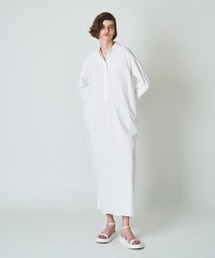 N.O.R.C by the line | ロングスリーブバンドカラーシャツワンピース(ワンピース)