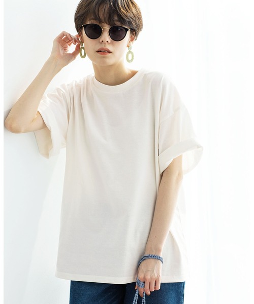 GeeRA(ジーラ)の「フォトプリントチュニックTシャツ(Tシャツ/カットソー・レディース・ホワイト/チャコールグレー/オフホワイト/チャコール・MEDIUM/LARGE/X-LARGE/XX-LARGE)」の8枚目の写真