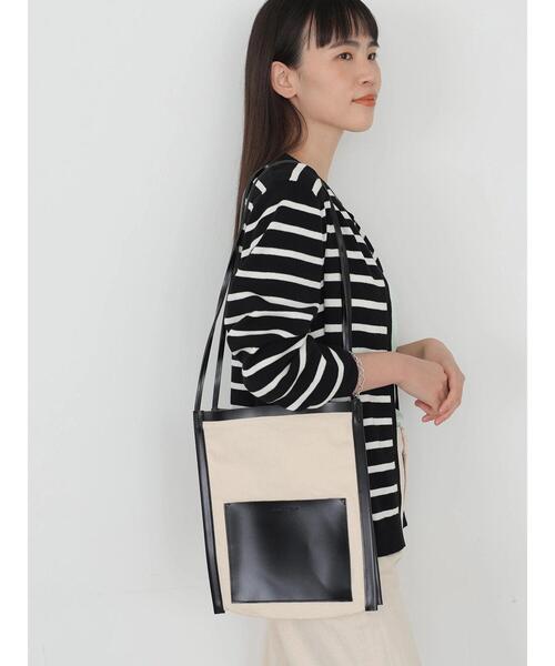 AMERICAN HOLIC（アメリカンホリック）の「キャンバスコンビトートバッグ（トートバッグ・レディース・ブラック/ブラウン・FREE）」の6枚目の写真