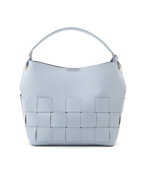 NATURAL BEAUTY BASIC（ナチュラルビューティーベーシック）の「ブロックメッシュワンショルダー（ショルダーバッグ・レディース・オフホワイト/ベージュ/ブルー・ﾌﾘ-）」の3枚目の写真