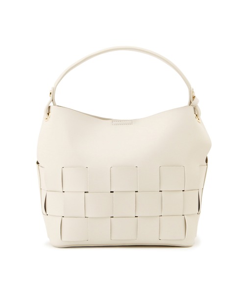 NATURAL BEAUTY BASIC（ナチュラルビューティーベーシック）の「ブロックメッシュワンショルダー（ショルダーバッグ・レディース・オフホワイト/ベージュ/ブルー・ﾌﾘ-）」の12枚目の写真