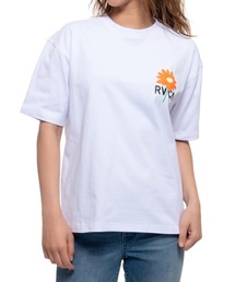 RVCA | RVCA レディース BREAK OUT TEE Ｔシャツ【2021年春夏モデル】/ルーカ半袖バックプリントTシャツ(Tシャツ/カットソー)