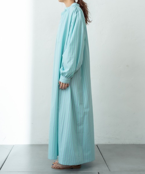 mystic(ミスティック)の「ストライプシャツワンピース(ワンピース・レディース・ブルー/グリーン・FREE)」の5枚目の写真