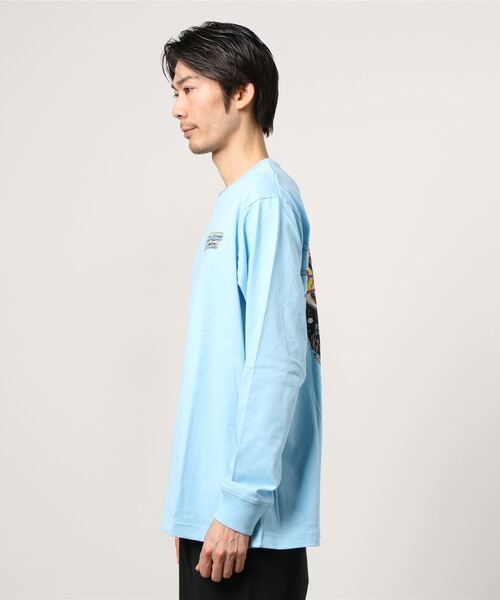BILLIONAIRE BOYS CLUB(ビリオネア・ボーイズ・クラブ)の「BB STRATAS L/S T-SHIRT(Tシャツ/カットソー・メンズ・ライトブルー/ブラック・SMALL/MEDIUM/X-LARGE/LARGE)」の8枚目の写真