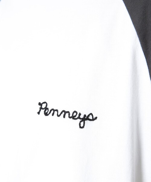 FREAK'S STORE（フリークスストア）の「▽【WEB限定】PENNEYS/ペニーズ　別注ラグラン配色Tシャツ（Tシャツ/カットソー・レディース・ホワイト/グリーン/ベージュ/グレー/レッド・ﾌﾘ-）」の22枚目の写真