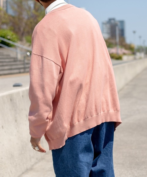 kutir（クティール）の「スプリングルーズニットカーディガン（カーディガン/ボレロ・メンズ・ピンク/ダークパープル/マスタード/ダークブルー・MEDIUM/LARGE）」の22枚目の写真