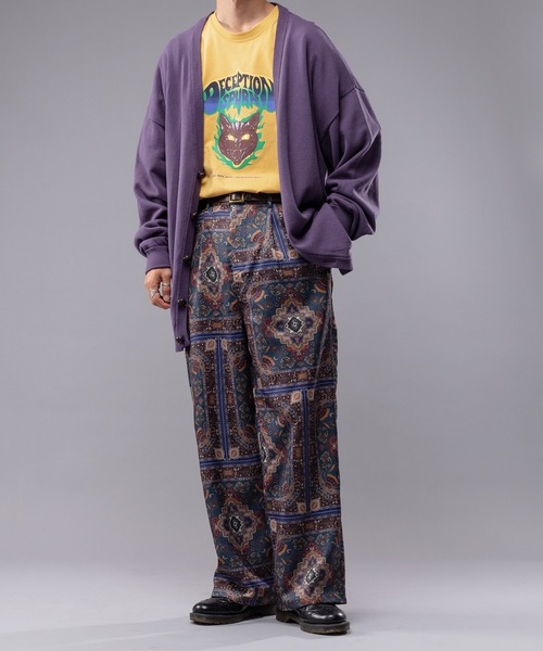 kutir（クティール）の「スプリングルーズニットカーディガン（カーディガン/ボレロ・メンズ・ピンク/ダークパープル/マスタード/ダークブルー・MEDIUM/LARGE）」の6枚目の写真