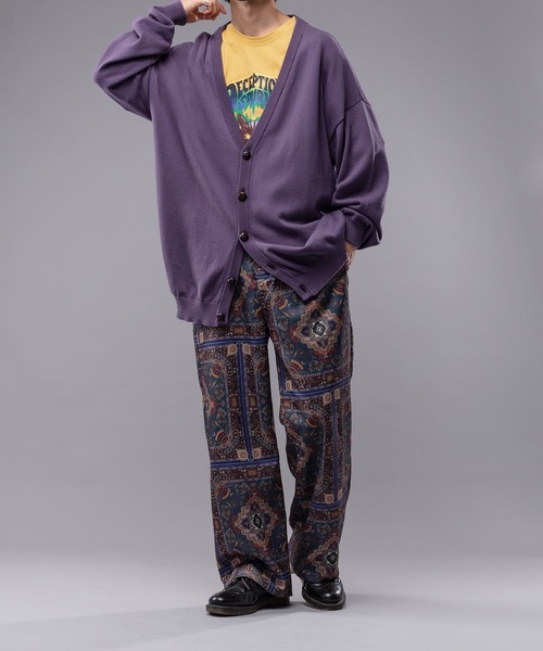 kutir（クティール）の「スプリングルーズニットカーディガン（カーディガン/ボレロ・メンズ・ピンク/ダークパープル/マスタード/ダークブルー・MEDIUM/LARGE）」の5枚目の写真