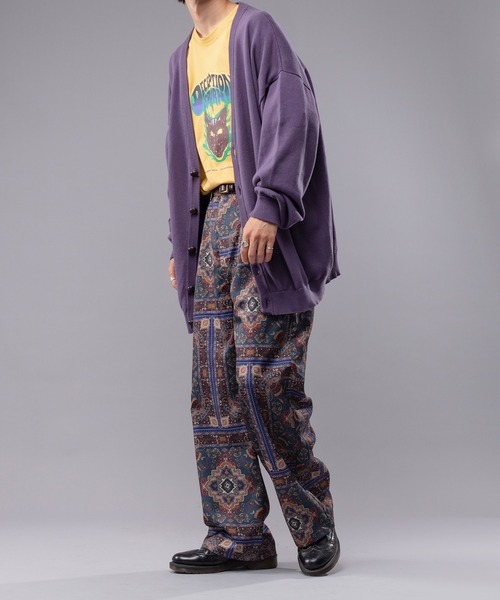 kutir（クティール）の「スプリングルーズニットカーディガン（カーディガン/ボレロ・メンズ・ピンク/ダークパープル/マスタード/ダークブルー・MEDIUM/LARGE）」の8枚目の写真