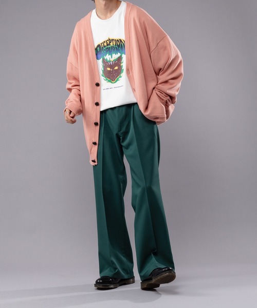 kutir（クティール）の「スプリングルーズニットカーディガン（カーディガン/ボレロ・メンズ・ピンク/ダークパープル/マスタード/ダークブルー・MEDIUM/LARGE）」の11枚目の写真