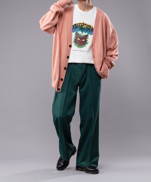 kutir（クティール）の「スプリングルーズニットカーディガン（カーディガン/ボレロ・メンズ・ピンク/ダークパープル/マスタード/ダークブルー・MEDIUM/LARGE）」の12枚目の写真