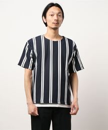 PLUS ONE | 【PLUS ONE】ストライプレイヤードTシャツ(アンサンブル)