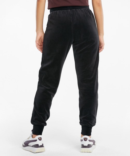 PUMA（プーマ）の「PUMA ICONIC T7 VELOUR PANTS / プーマ アイコニック ティーセブン ベロア パンツ（その他パンツ・レディース・ブラック/レッド・S/M）」の5枚目の写真