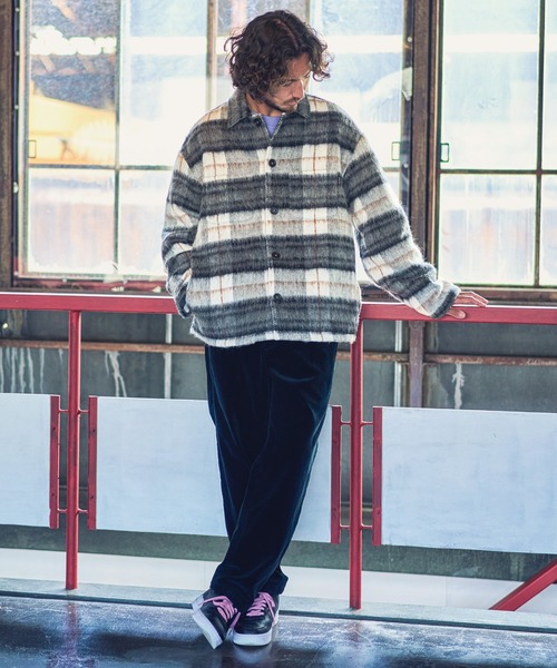 MARBLES（マーブルズ）の「ms4678-FLEECE CHECK SHIRT シャツ（シャツ/ブラウス・メンズ・ブラック/ブルー/ブラウン・S/XL/L/M）」の7枚目の写真