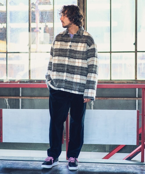 MARBLES（マーブルズ）の「ms4678-FLEECE CHECK SHIRT シャツ（シャツ/ブラウス・メンズ・ブラック/ブルー/ブラウン・S/XL/L/M）」の8枚目の写真