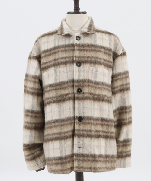 MARBLES（マーブルズ）の「ms4678-FLEECE CHECK SHIRT シャツ（シャツ/ブラウス・メンズ・ブラック/ブルー/ブラウン・S/XL/L/M）」の12枚目の写真