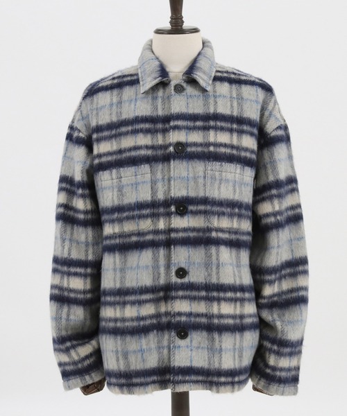 MARBLES（マーブルズ）の「ms4678-FLEECE CHECK SHIRT シャツ（シャツ/ブラウス・メンズ・ブラック/ブルー/ブラウン・S/XL/L/M）」の14枚目の写真