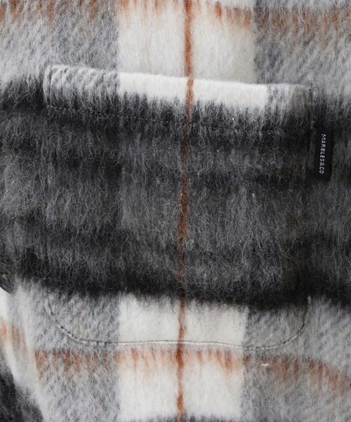 MARBLES（マーブルズ）の「ms4678-FLEECE CHECK SHIRT シャツ（シャツ/ブラウス・メンズ・ブラック/ブルー/ブラウン・S/XL/L/M）」の21枚目の写真