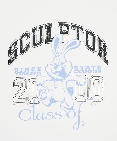 SCULPTOR（スカルプター）の「MASCOT VARSITY TEE/マスコットバーシティTシャツ（Tシャツ/カットソー・レディース・ホワイト/ベージュ/グレー/ブラック・MEDIUM）」の21枚目の写真