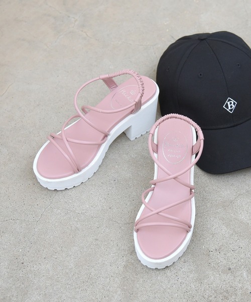 NOFALL(ノーフォール)の「コードストラップシャークソールサンダル(サンダル・レディース・ホワイト/ブラック/ベージュ/ブルー/イエロー/ピンク系その他・LL/3L/SS/S/M/L)」の6枚目の写真