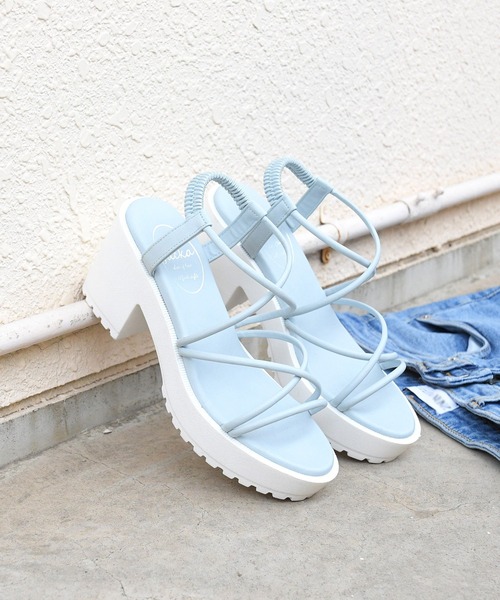 NOFALL(ノーフォール)の「コードストラップシャークソールサンダル(サンダル・レディース・ホワイト/ブラック/ベージュ/ブルー/イエロー/ピンク系その他・LL/3L/SS/S/M/L)」の5枚目の写真