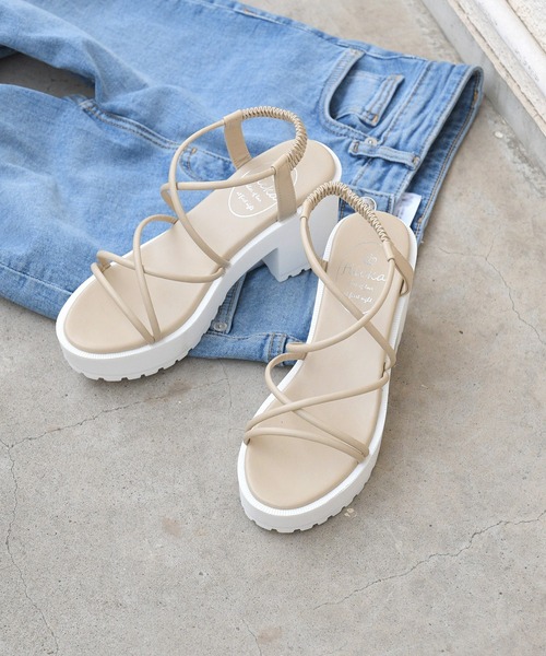 NOFALL(ノーフォール)の「コードストラップシャークソールサンダル(サンダル・レディース・ホワイト/ブラック/ベージュ/ブルー/イエロー/ピンク系その他・LL/3L/SS/S/M/L)」の14枚目の写真