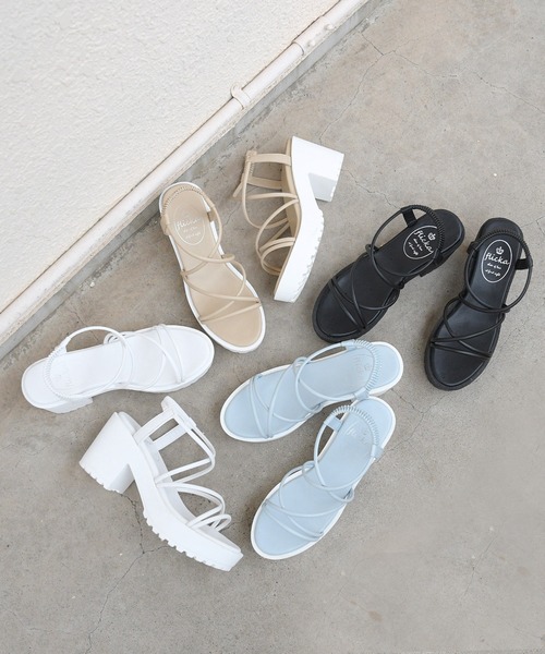 NOFALL(ノーフォール)の「コードストラップシャークソールサンダル(サンダル・レディース・ホワイト/ブラック/ベージュ/ブルー/イエロー/ピンク系その他・LL/3L/SS/S/M/L)」の10枚目の写真