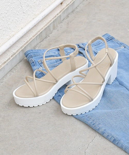 NOFALL(ノーフォール)の「コードストラップシャークソールサンダル(サンダル・レディース・ホワイト/ブラック/ベージュ/ブルー/イエロー/ピンク系その他・LL/3L/SS/S/M/L)」の12枚目の写真