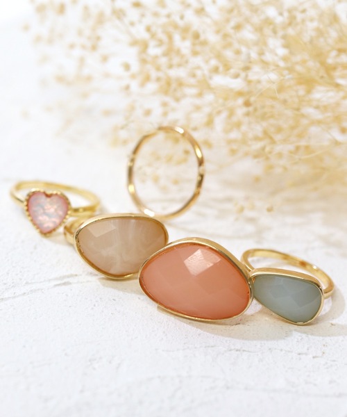 florist（フローリスト）の「【4種展開】カラーストーンセットリング（リング・レディース・ゴールド系その他2/ゴールド系その他3/ゴールド系その他4/ゴールド系その他5・FREE）」の6枚目の写真