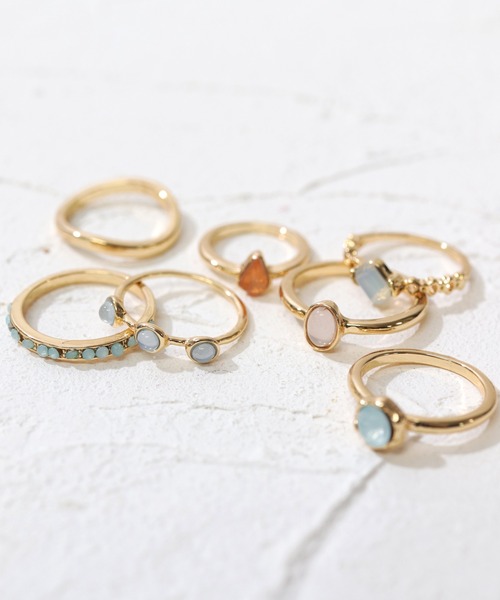 florist（フローリスト）の「【4種展開】カラーストーンセットリング（リング・レディース・ゴールド系その他2/ゴールド系その他3/ゴールド系その他4/ゴールド系その他5・FREE）」の8枚目の写真