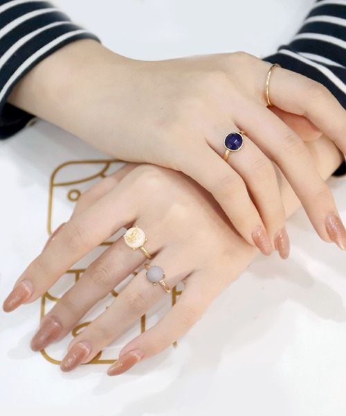 florist（フローリスト）の「【4種展開】カラーストーンセットリング（リング・レディース・ゴールド系その他2/ゴールド系その他3/ゴールド系その他4/ゴールド系その他5・FREE）」の12枚目の写真