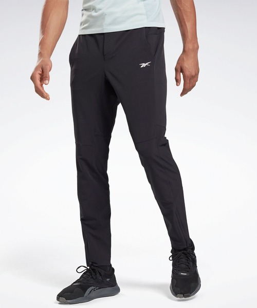 Reebok(リーボック)の「ユナイテッド バイ フィットネス アスリート パンツ / United By Fitness Athlete Pants(スウェットパンツ・メンズ・ブラック・MEDIUM/X-LARGE/SMALL/X-SMALL/LARGE/XX-LARGE)」の1枚目の写真