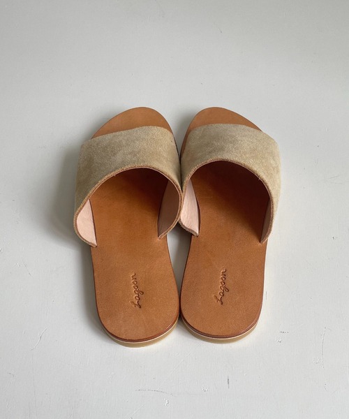 CANAL JEAN（キャナルジーン）の「from Lagoon(フロムラグーン) スエードペタサンダル（サンダル・レディース・ベージュ/ネイビー/ブラウン/レオパード・36/37/39）」の14枚目の写真