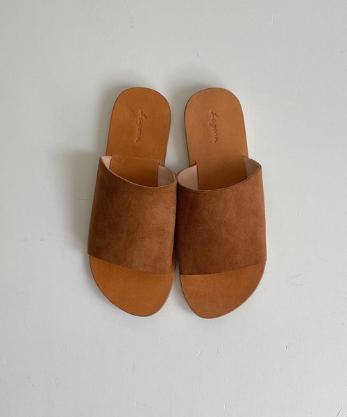 CANAL JEAN（キャナルジーン）の「from Lagoon(フロムラグーン) スエードペタサンダル（サンダル・レディース・ベージュ/ネイビー/ブラウン/レオパード・36/37/39）」の8枚目の写真