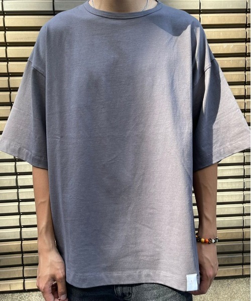 WHITELAND(ホワイトランド)の「WHITELAND/ホワイトランド/ビッグTシャツ(Tシャツ/カットソー・メンズ・ブラック/グレー/ダークグレー・FREE)」の3枚目の写真