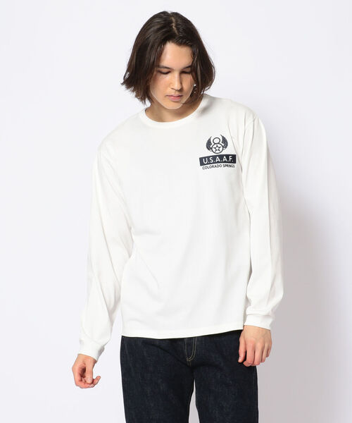 AVIREX（アヴィレックス）の「長袖 Tシャツ エアリアル リーコン / LS T-SHIRT AERIAL RECON / アヴィレックス / AVIREX（Tシャツ/カットソー・メンズ・ライトグレー/ブラック/オフホワイト/タン・MEDIUM/LARGE/X-LARGE/XX-LARGE）」の18枚目の写真