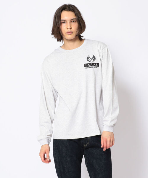 AVIREX（アヴィレックス）の「長袖 Tシャツ エアリアル リーコン / LS T-SHIRT AERIAL RECON / アヴィレックス / AVIREX（Tシャツ/カットソー・メンズ・ライトグレー/ブラック/オフホワイト/タン・MEDIUM/LARGE/X-LARGE/XX-LARGE）」の17枚目の写真