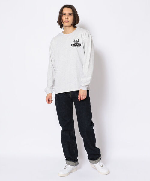 AVIREX（アヴィレックス）の「長袖 Tシャツ エアリアル リーコン / LS T-SHIRT AERIAL RECON / アヴィレックス / AVIREX（Tシャツ/カットソー・メンズ・ライトグレー/ブラック/オフホワイト/タン・MEDIUM/LARGE/X-LARGE/XX-LARGE）」の11枚目の写真