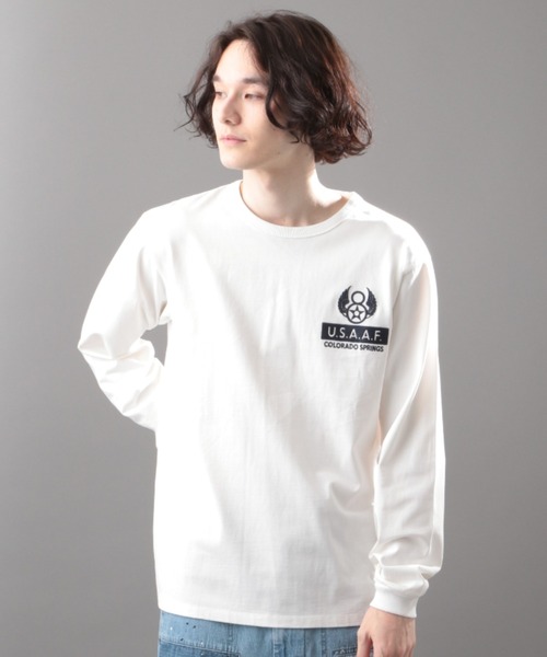 AVIREX（アヴィレックス）の「長袖 Tシャツ エアリアル リーコン / LS T-SHIRT AERIAL RECON / アヴィレックス / AVIREX（Tシャツ/カットソー・メンズ・ライトグレー/ブラック/オフホワイト/タン・MEDIUM/LARGE/X-LARGE/XX-LARGE）」の9枚目の写真