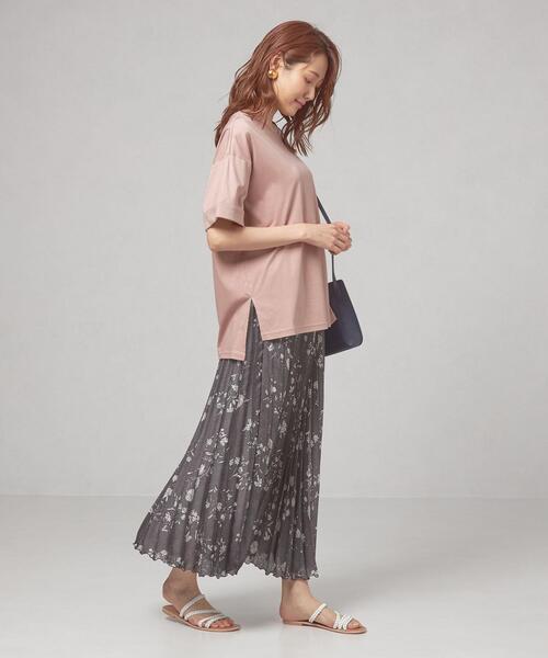 closet story（クローゼットストーリー）の「＜closet story＞CSC C ロールアップ カットソー（Tシャツ/カットソー・レディース・ホワイト/ネイビー/ライトピンク・FREE）」の9枚目の写真