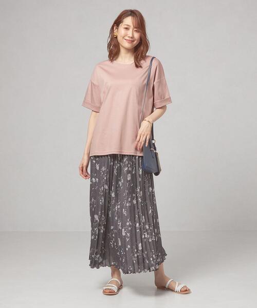 closet story（クローゼットストーリー）の「＜closet story＞CSC C ロールアップ カットソー（Tシャツ/カットソー・レディース・ホワイト/ネイビー/ライトピンク・FREE）」の10枚目の写真