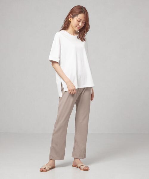 closet story（クローゼットストーリー）の「＜closet story＞CSC C ロールアップ カットソー（Tシャツ/カットソー・レディース・ホワイト/ネイビー/ライトピンク・FREE）」の12枚目の写真