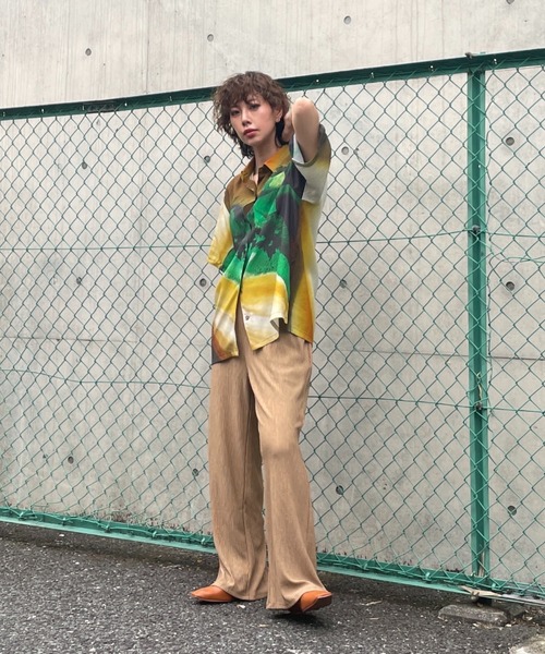 y/m by misato(イムバイミサト)の「シワ加工カットパンツ(その他パンツ・レディース・ブラック/ベージュ/アイボリー・FREE)」の14枚目の写真