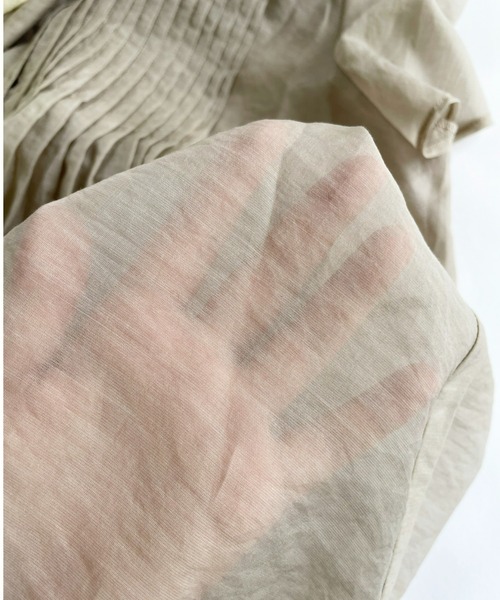 Libra Cue(リブラ キュー)の「ハーフスリーブピンタックブラウス(シャツ/ブラウス・レディース・ホワイト/ブラック/グレー・FREE)」の19枚目の写真